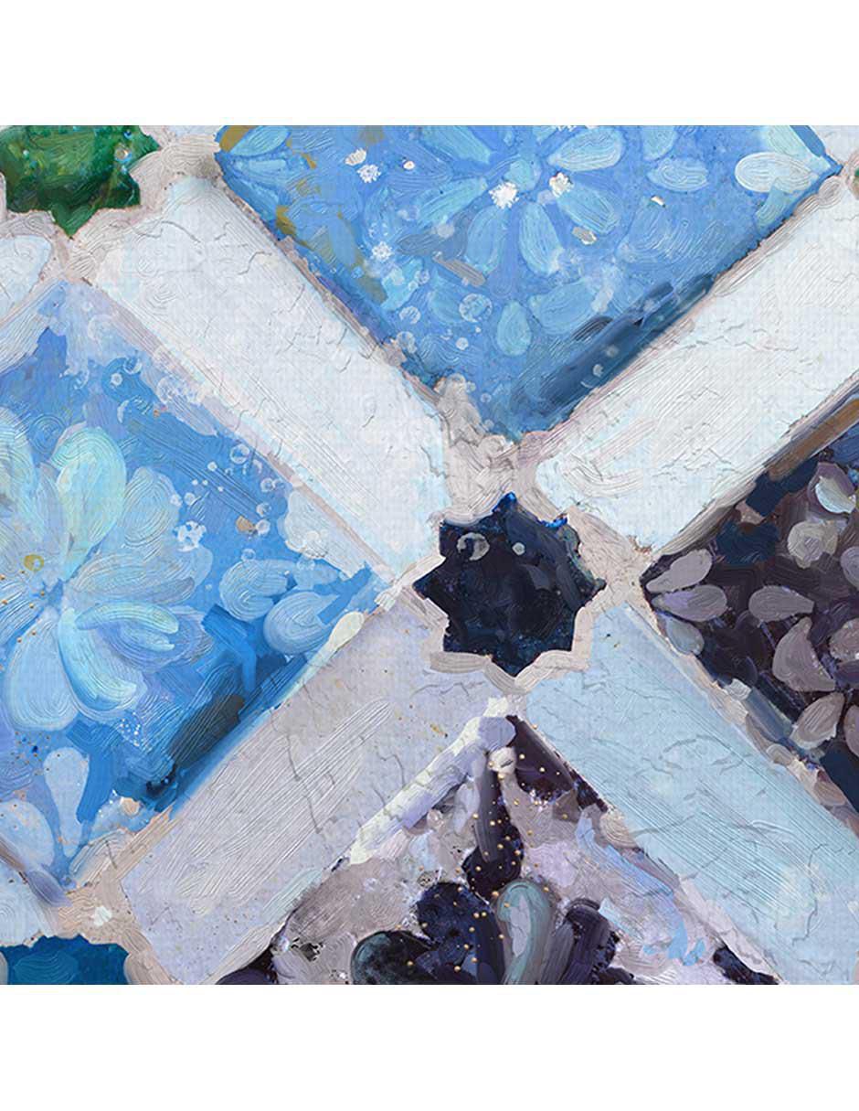 Pintura Azulejos españoles técnica mixta 4