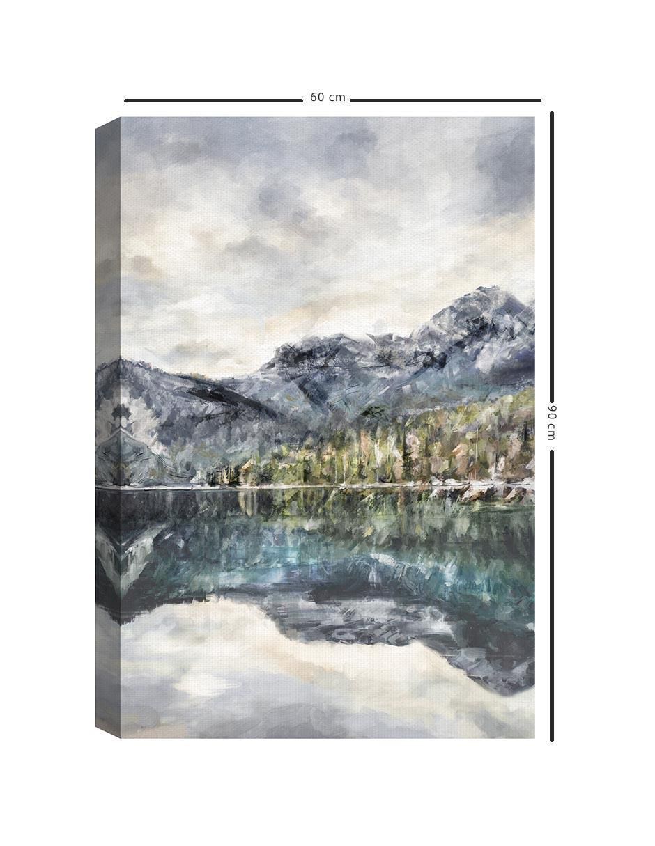 Pintura Reflexiones sobre el lago técnica mixta 5