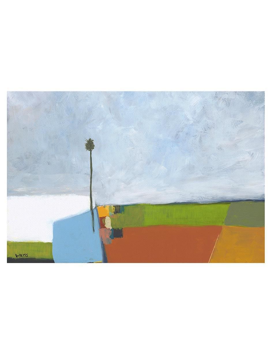 Pintura Bajo un cielo tormentoso técnica mixta Abstracto 2