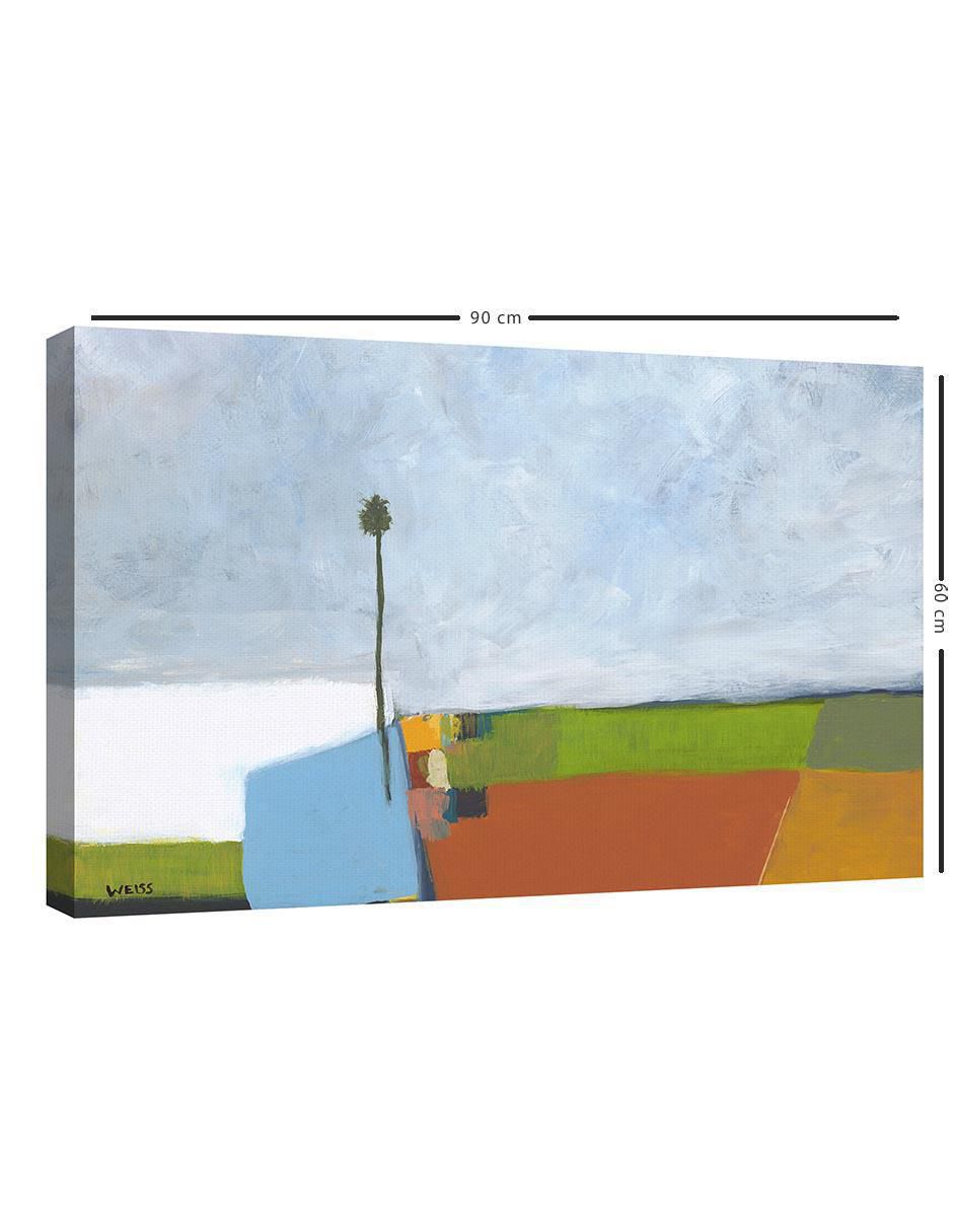 Pintura Bajo un cielo tormentoso técnica mixta Abstracto 5