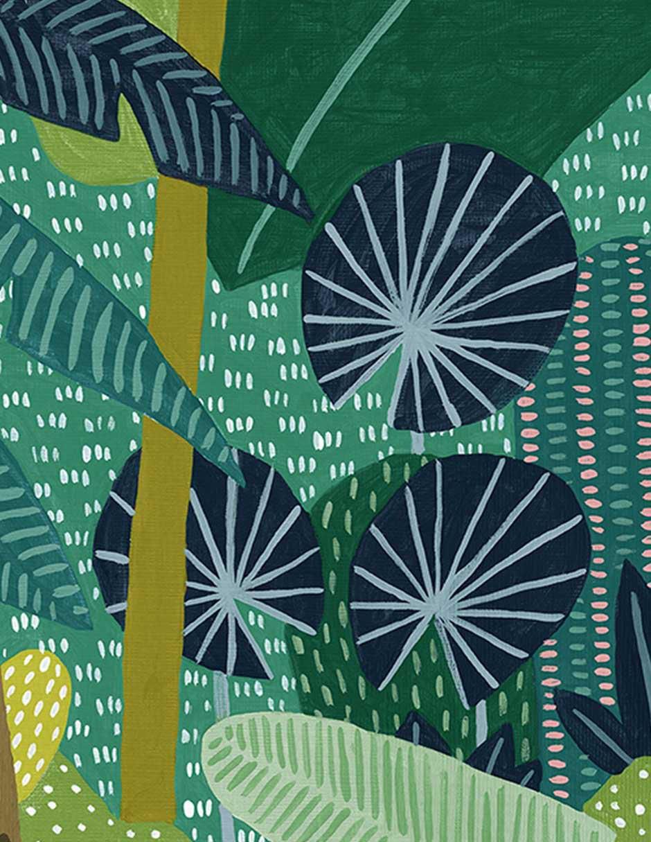 Pintura Aves tropicales técnica mixta Animales 4