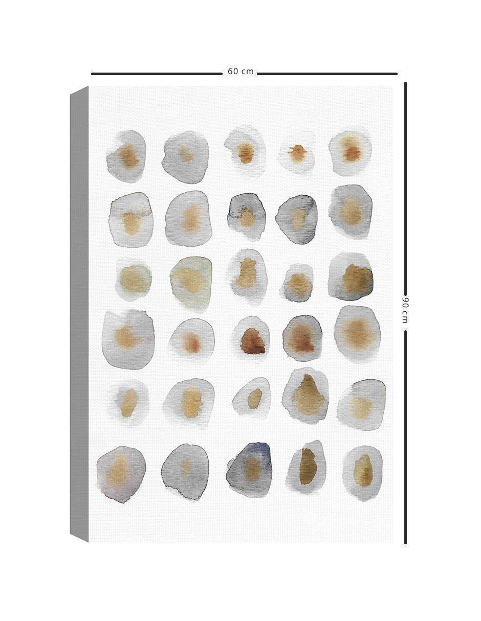 Pintura Pepitas de oro técnica mixta Abstracto 5