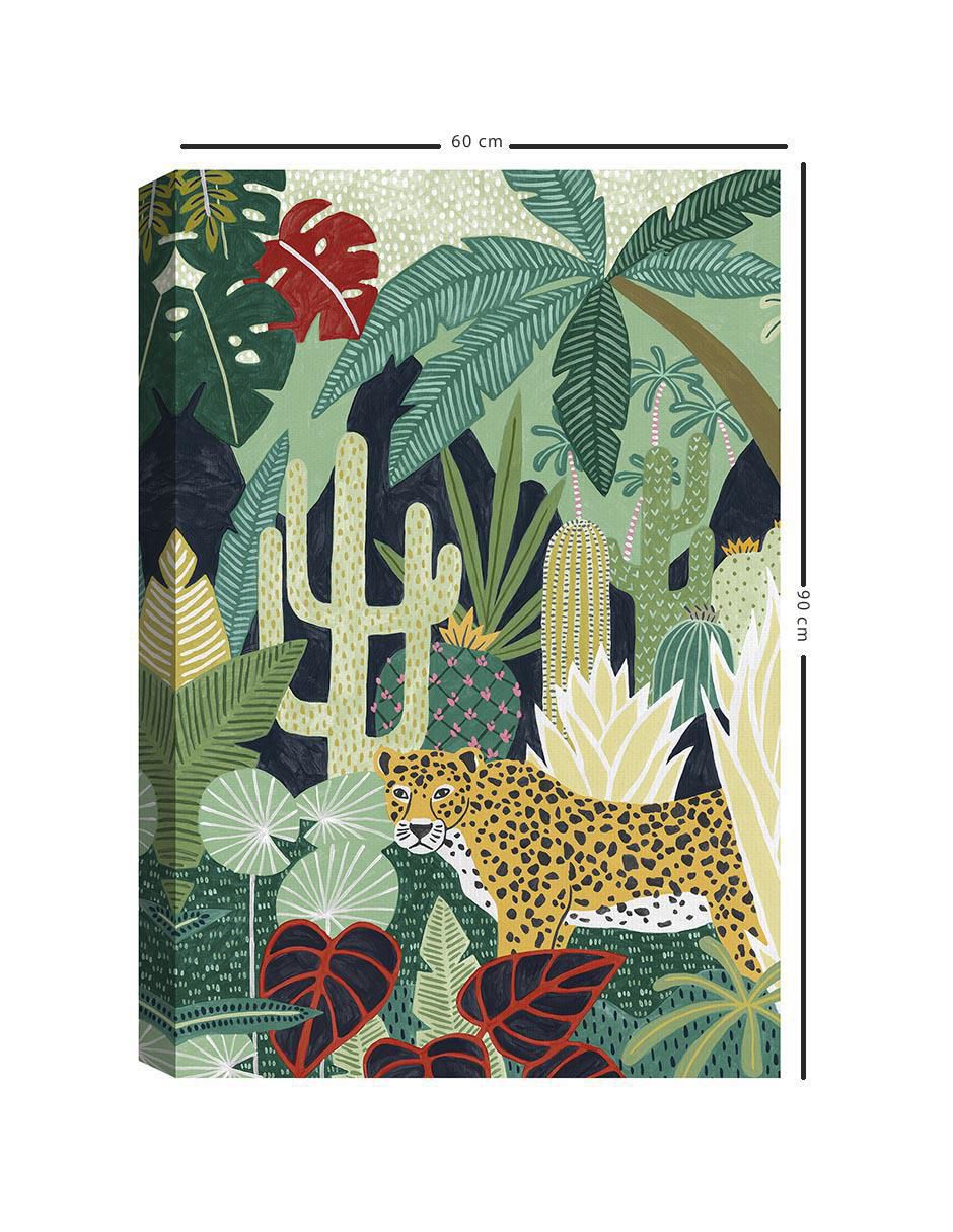 Pintura Acinónix tropical técnica mixta Animales 5