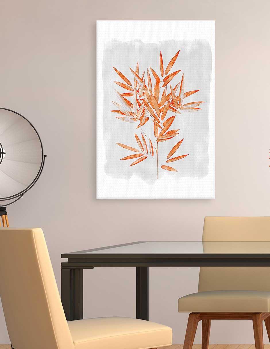 Pintura Armonia de Bambú técnica mixta Floral 3