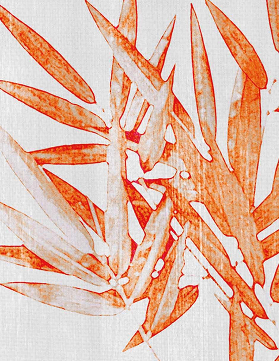 Pintura Armonia de Bambú técnica mixta Floral 4