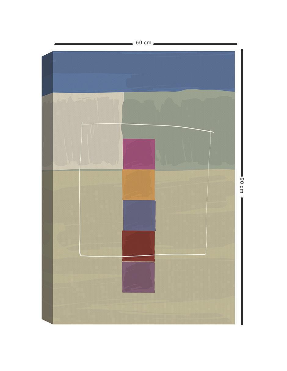 Pintura Camino cuadrado II técnica mixta Abstracto 5