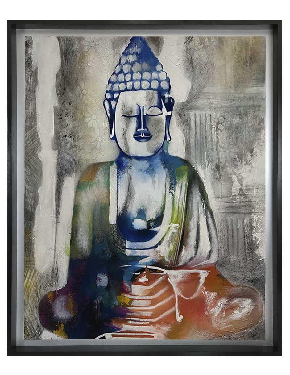 Pintura Buda técnica mixta Espiritual