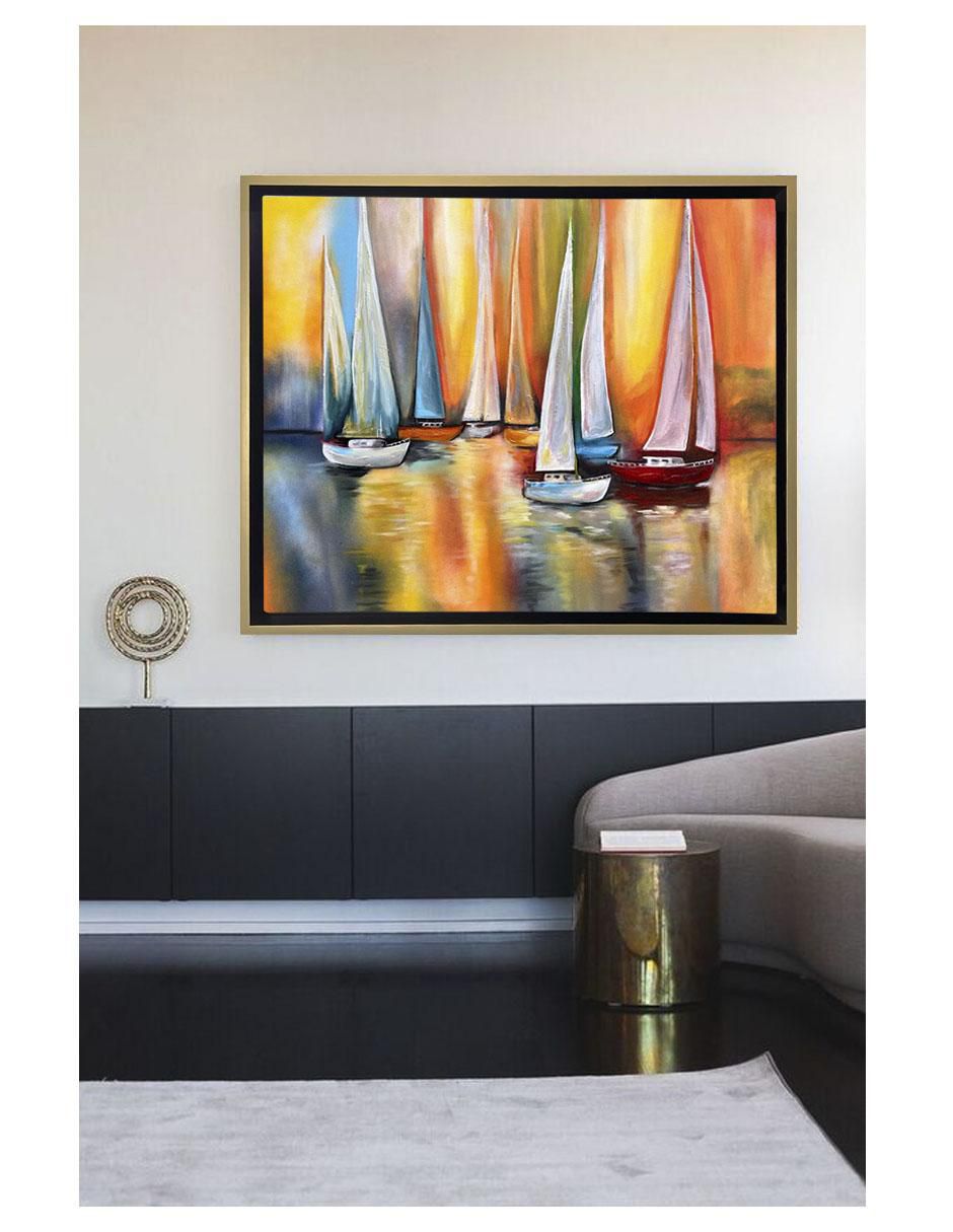 Pintura Veleros II técnica acrílico Paisajes Veleros 2
