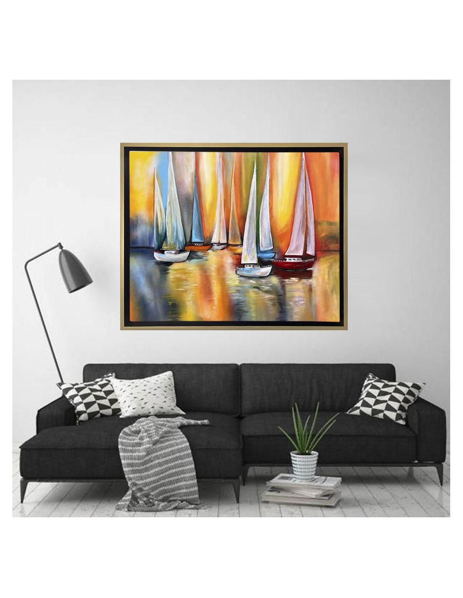 Pintura Veleros II técnica acrílico Paisajes Veleros 3