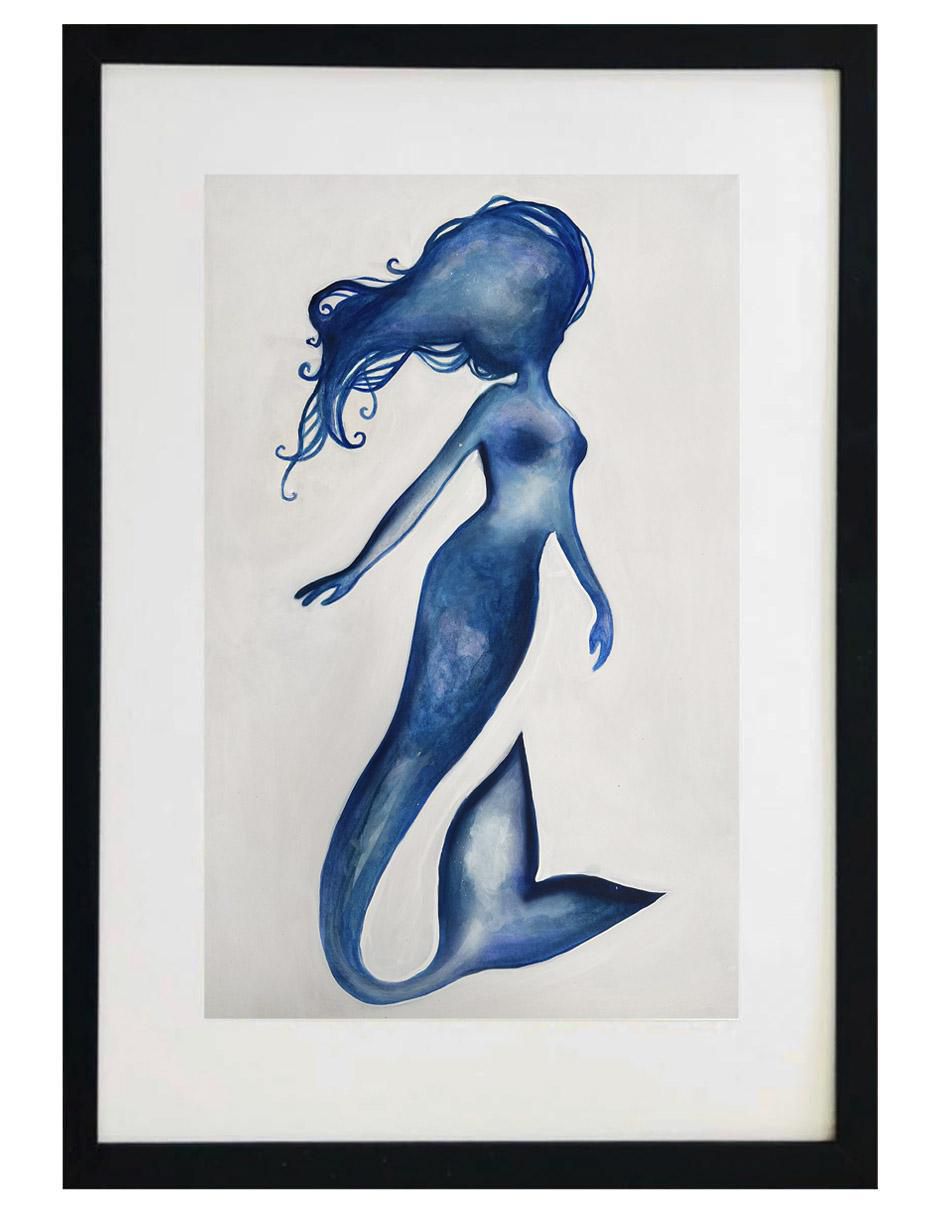 Pintura Ariel técnica acrílico Mar