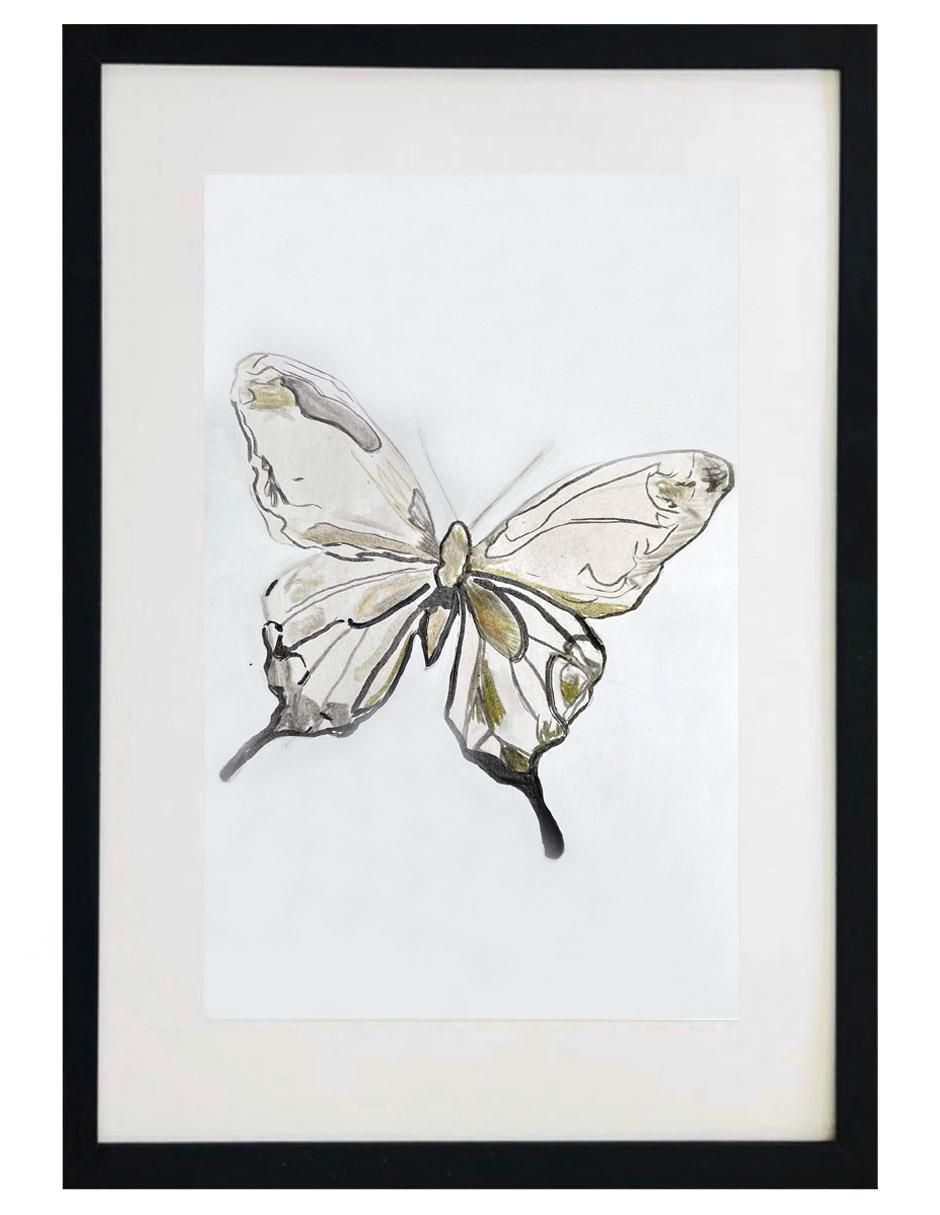 Pintura Butterfly IV técnica acrílico Animalart