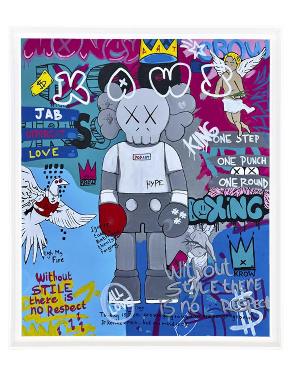 Pintura Boxing K. técnica mixta Milleniart