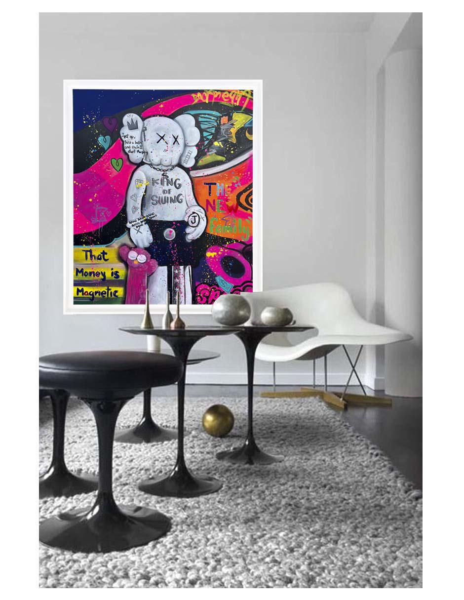 Pintura King Of Swing técnica mixta Milleniart 3