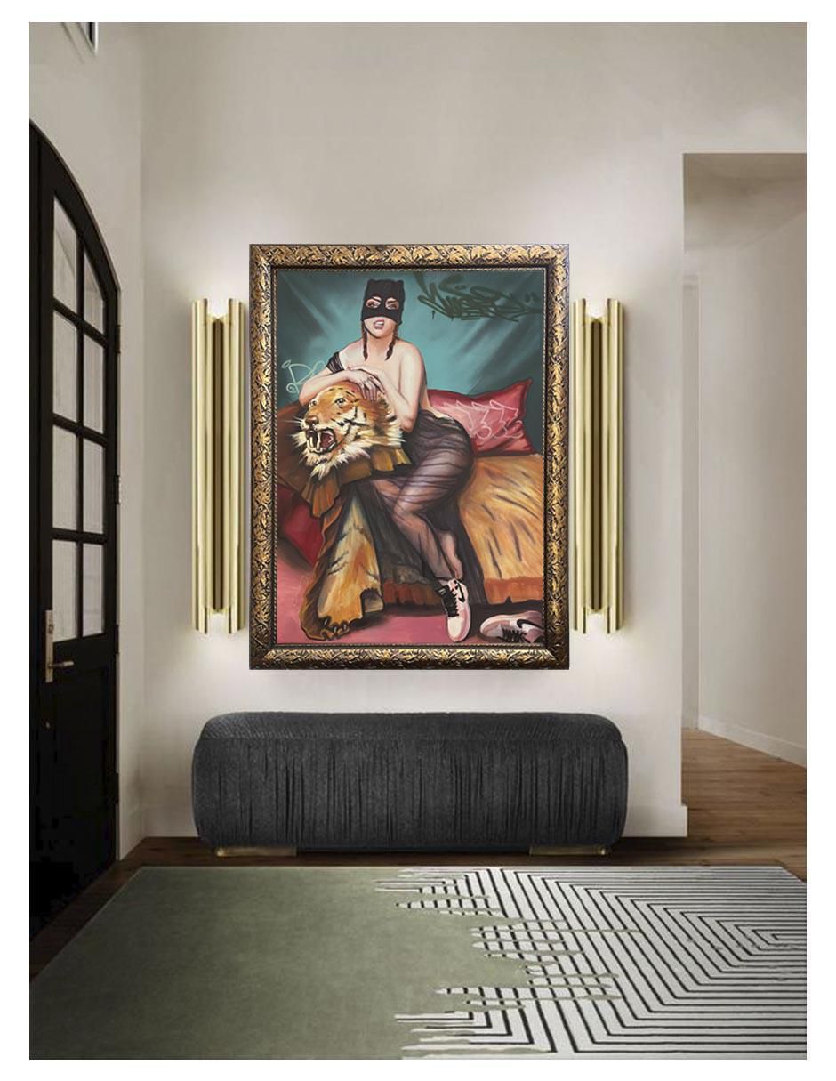 Pintura Keket en su sillón técnica óleo La verdadera cara de Keket 3