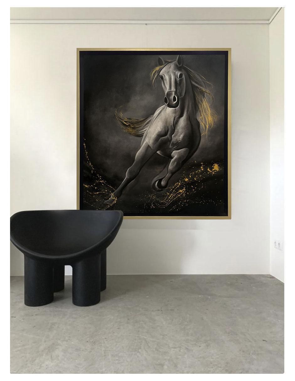 Pintura Dream Horse técnica mixta AnimalArt 2