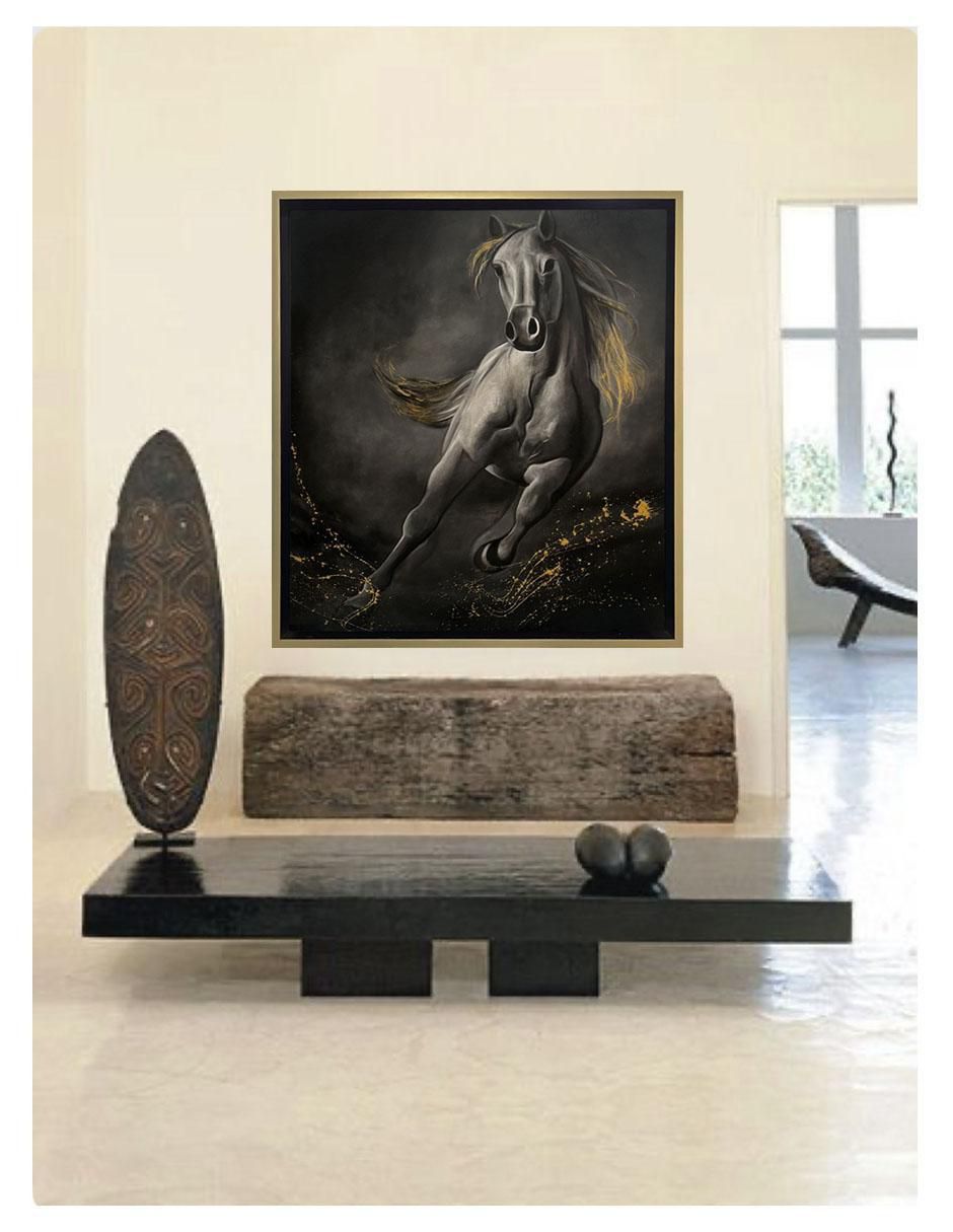 Pintura Dream Horse técnica mixta AnimalArt 4