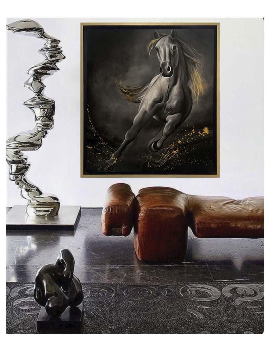Pintura Dream Horse técnica mixta AnimalArt 5