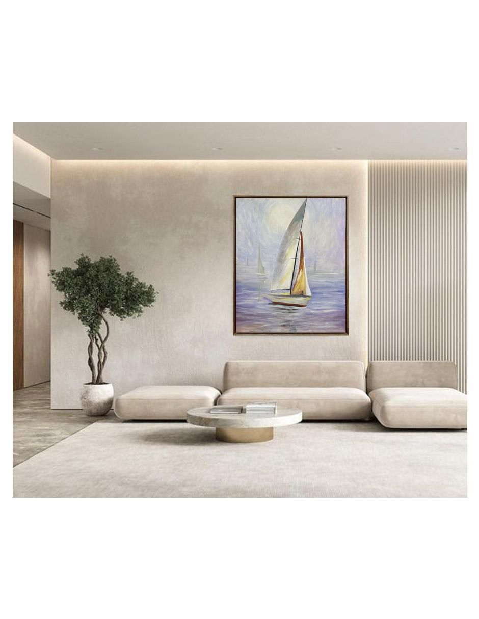 Pintura Veleros II técnica acrílico Playa 2