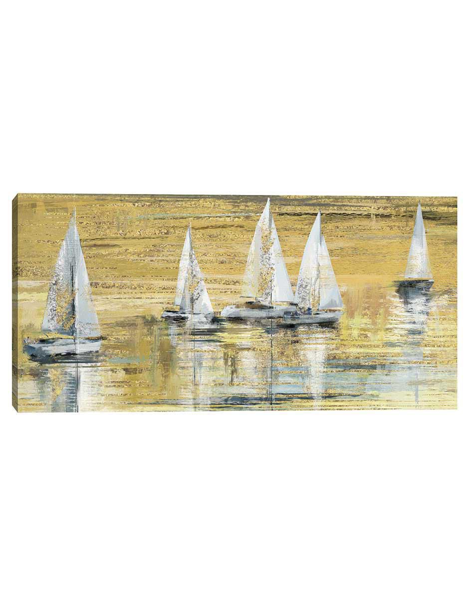 Pintura Vela de Oro técnica mixta Costa Pintura Vela de Oro técnica mixta Costa