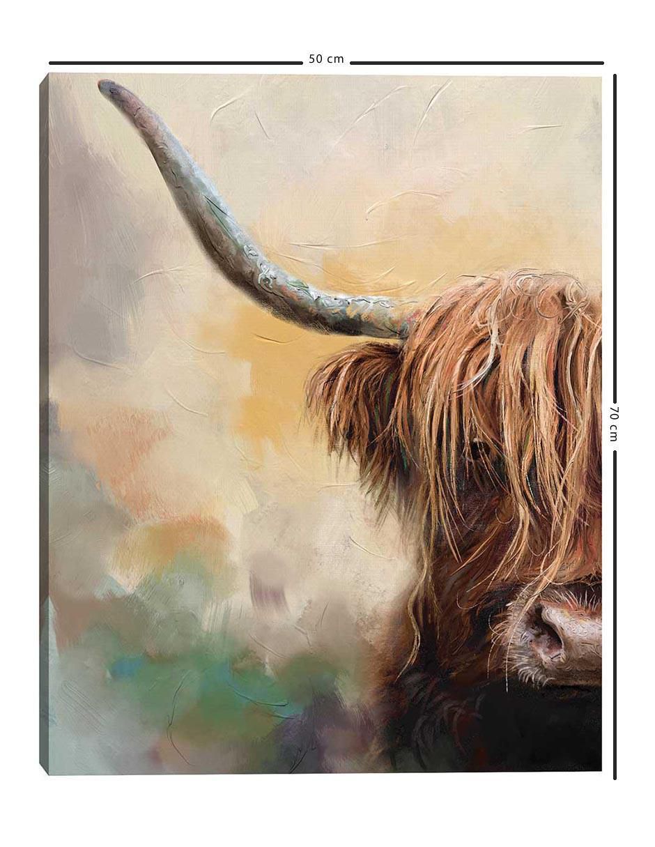 Pintura Tierras altas técnica mixta Animales 5