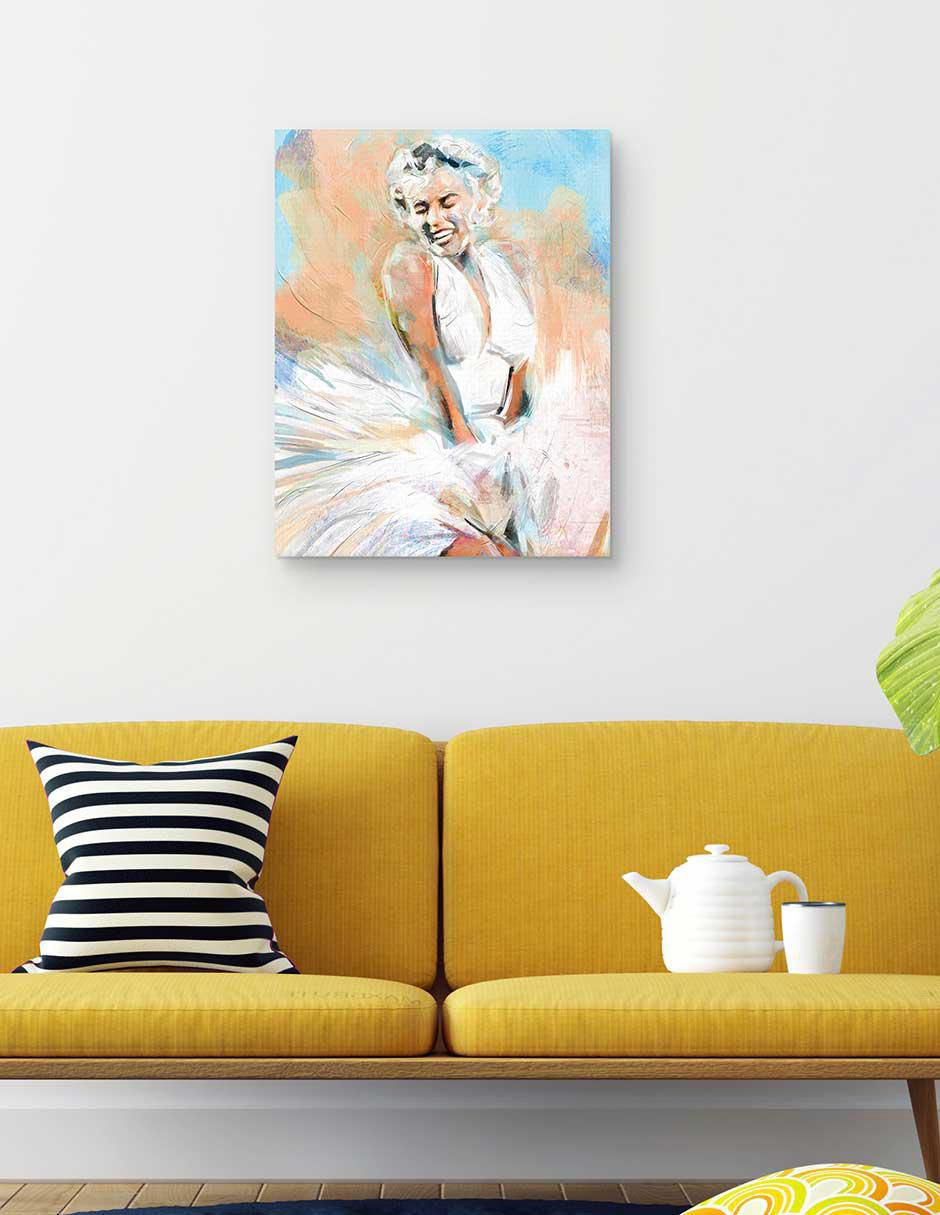 Pintura Momento Marilyn técnica mixta Moderno 3