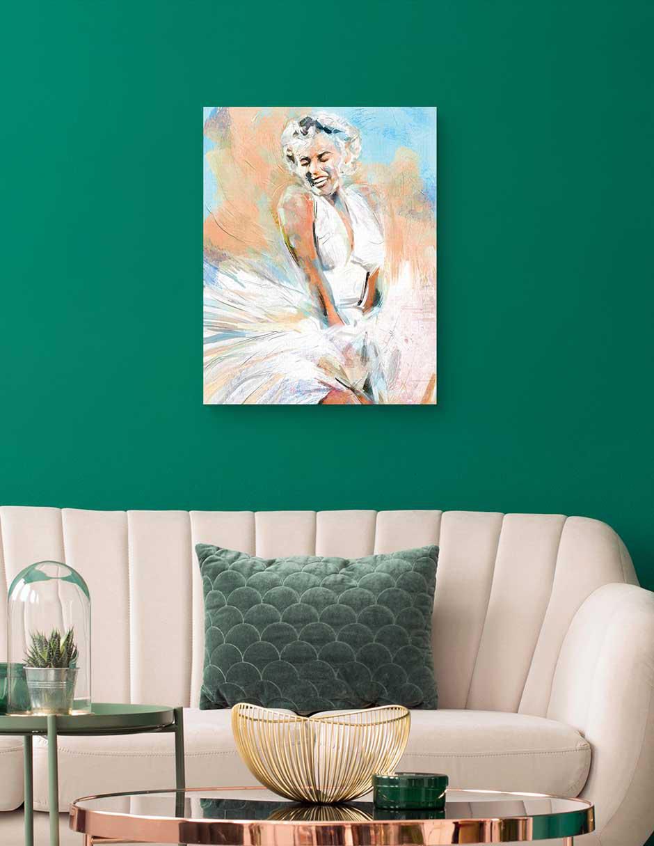Pintura Momento Marilyn técnica mixta Moderno 4