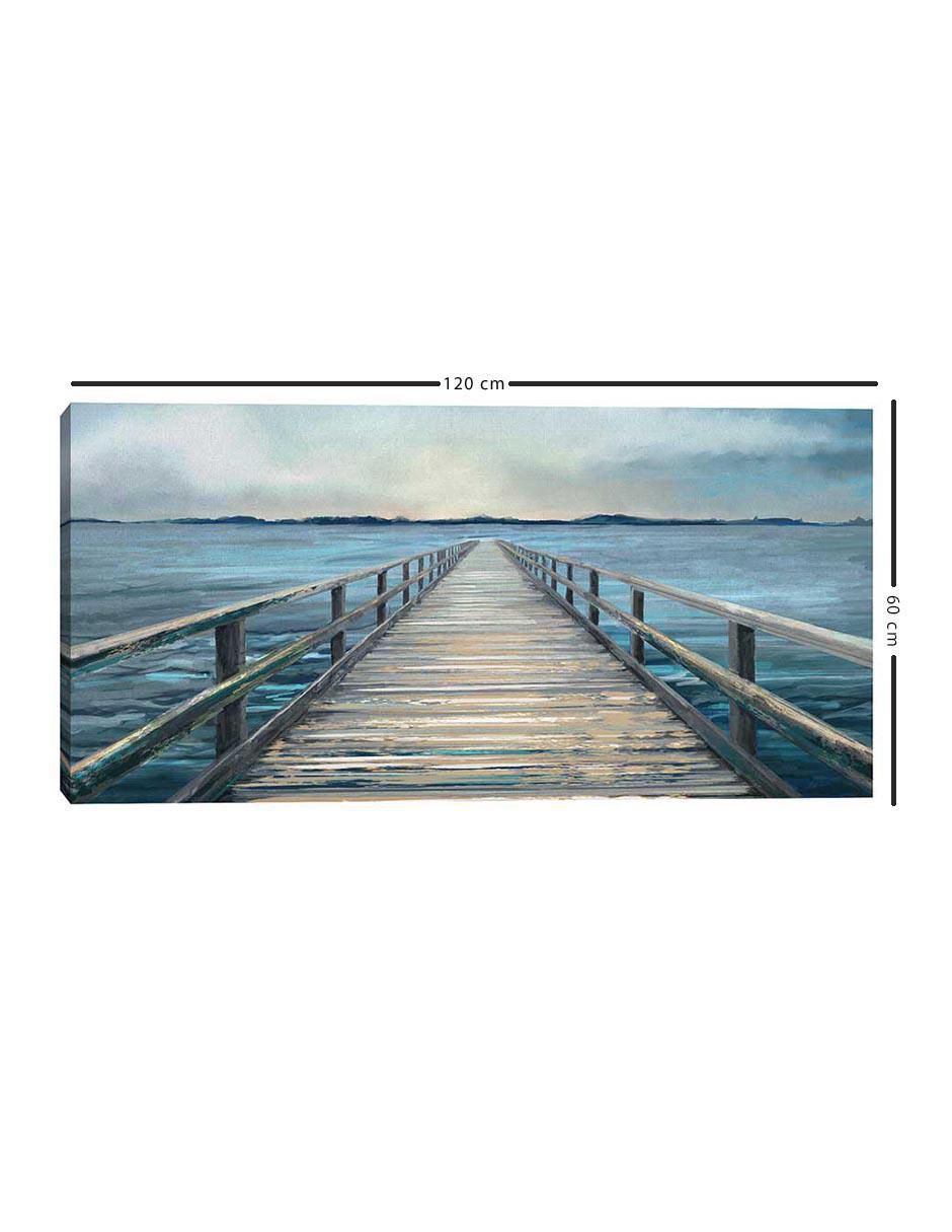 Pintura Panel del Horizonte Costero II técnica mixta Costa 5