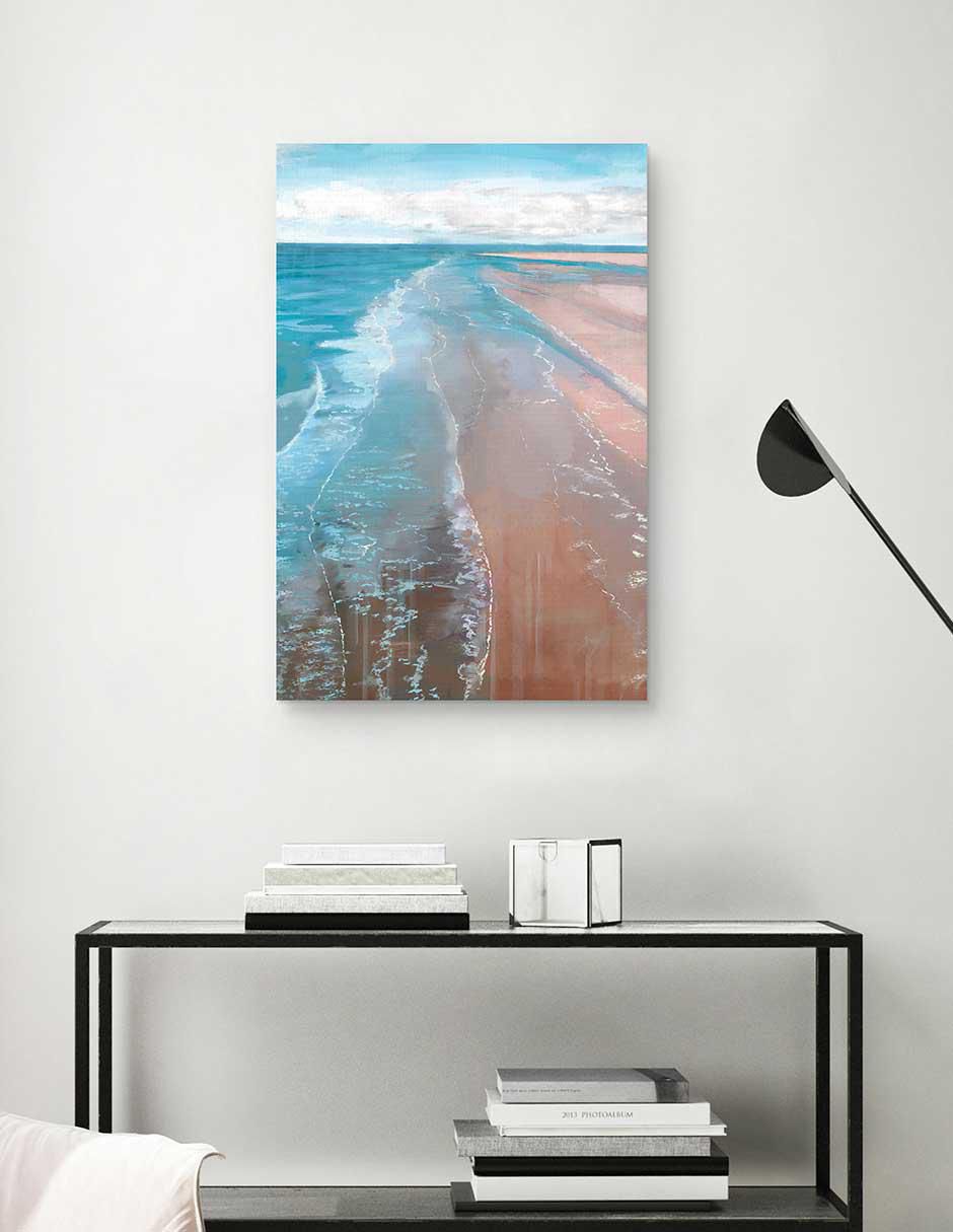 Pintura Arenas rosadas técnica mixta Costa 3