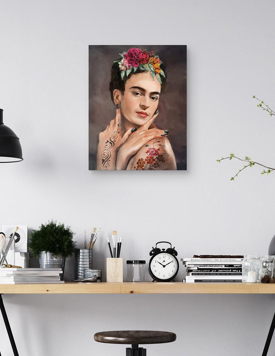 Pintura Frida tatuada técnica mixta Moderno 3