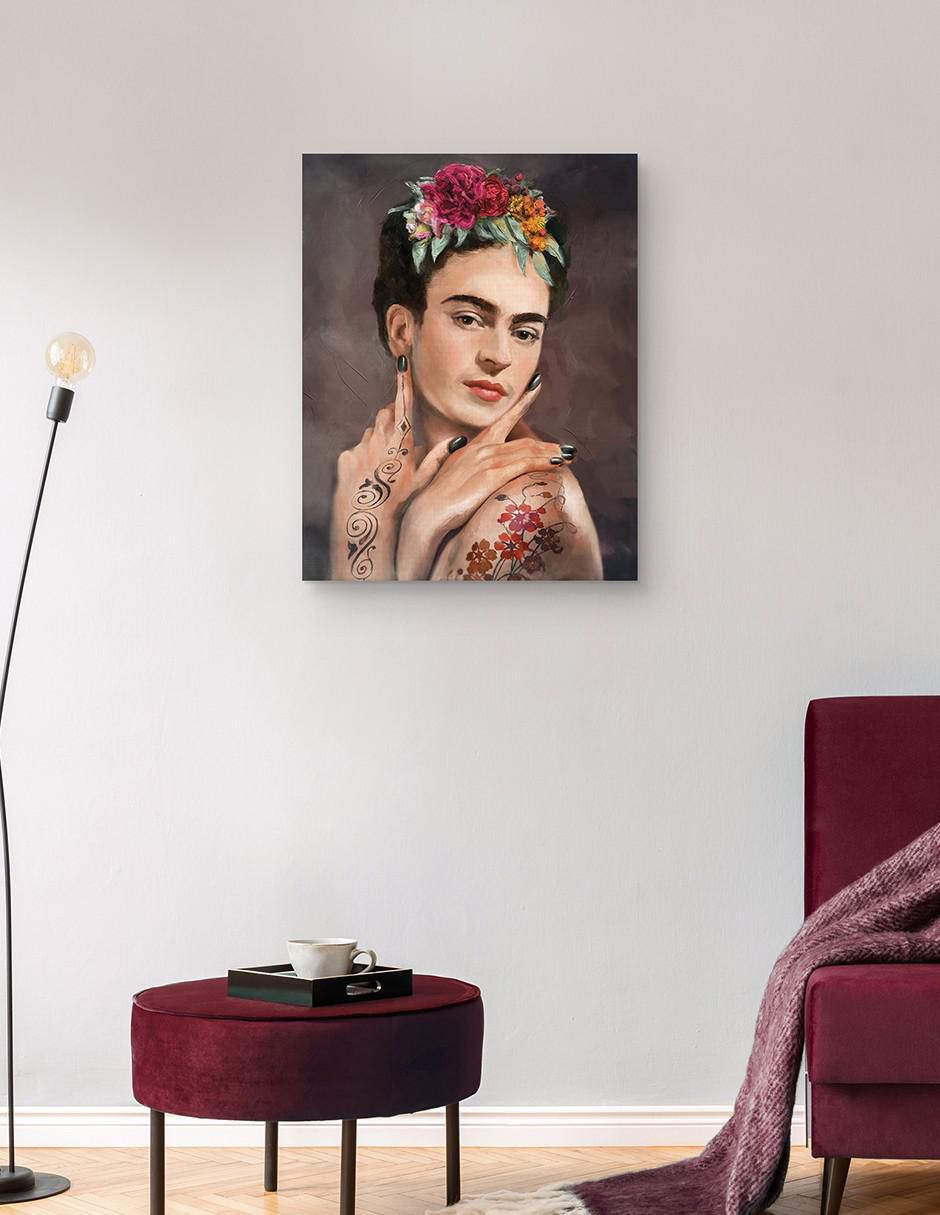 Pintura Frida tatuada técnica mixta Moderno 4