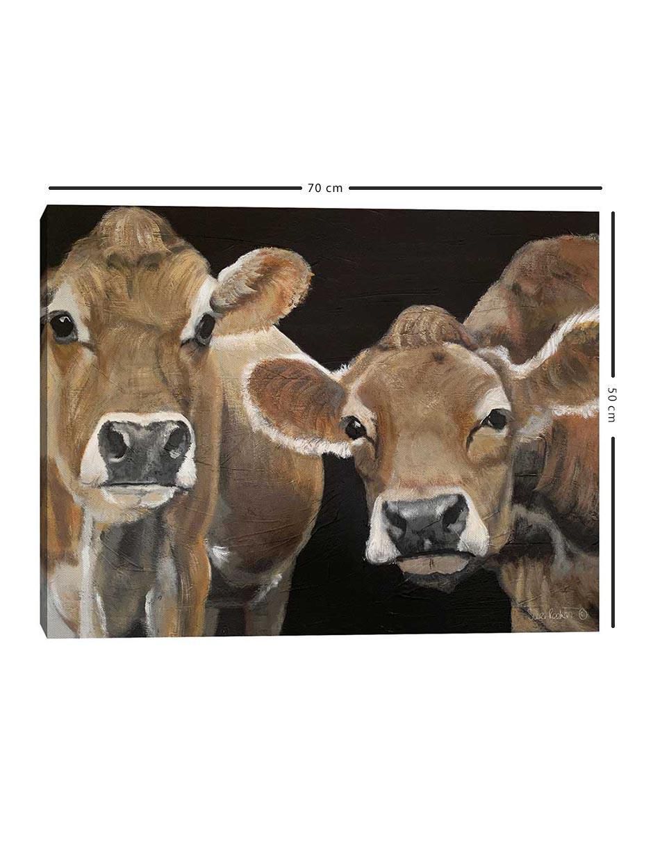 Pintura Hola Vacas técnica mixta Animales 5