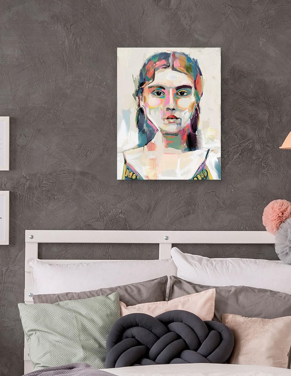 Pintura Cara a Cara I técnica mixta Moderno 3