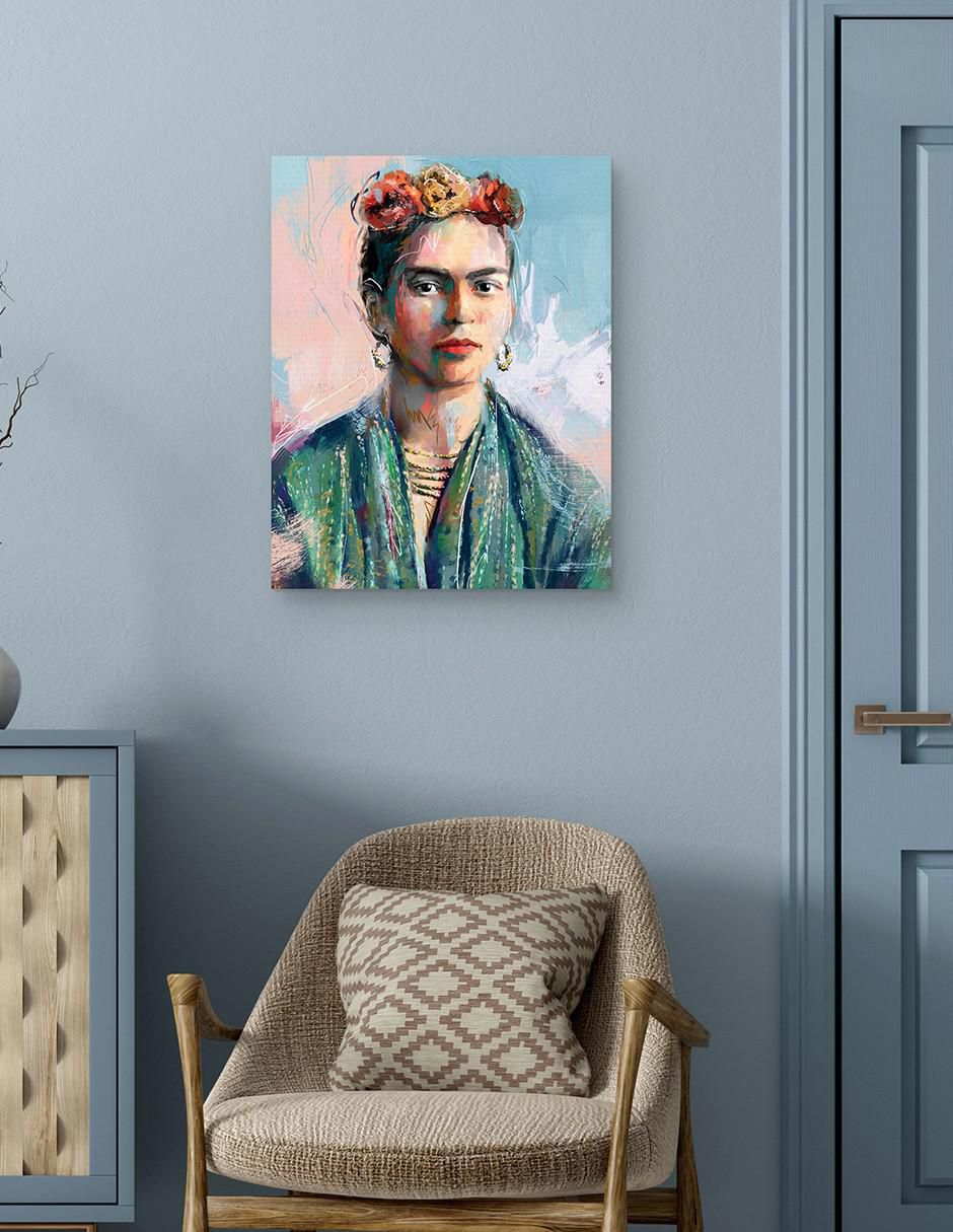 Pintura Perfectamente Frida técnica mixta Moderno 4