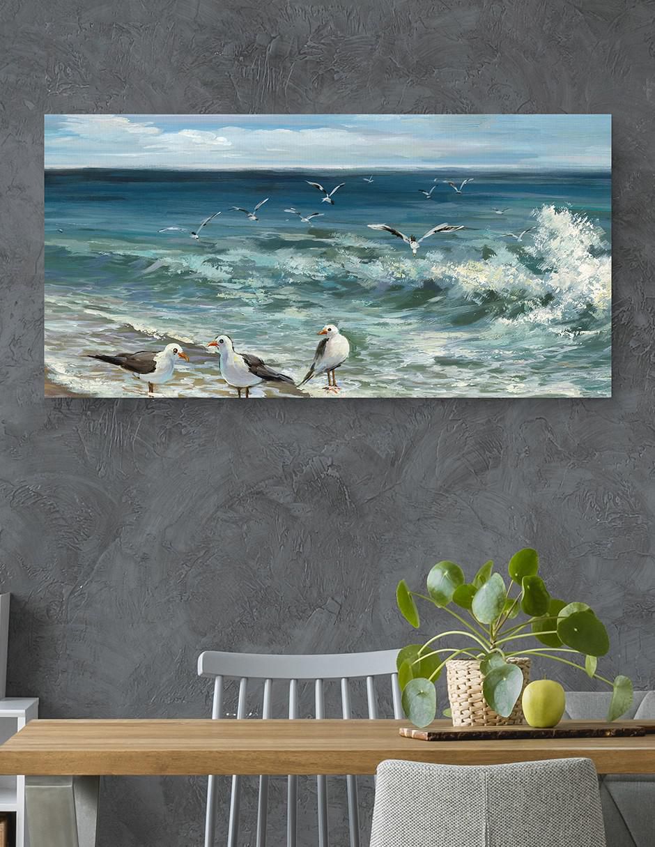 Pintura Aves Playeras II técnica mixta Costa 2
