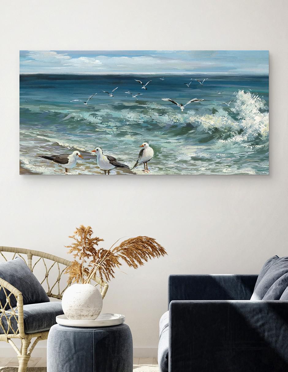 Pintura Aves Playeras II técnica mixta Costa 4