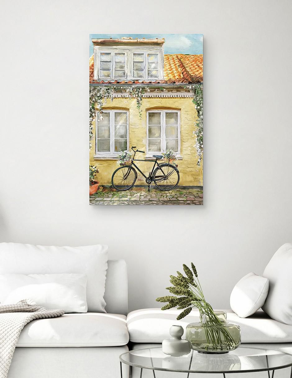 Pintura La Bicicleta técnica mixta Paisaje 3