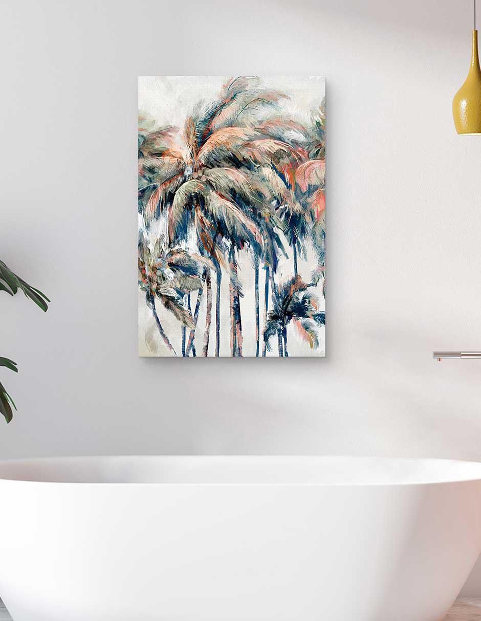 Pintura Palmeras de la isla técnica mixta Costa 2