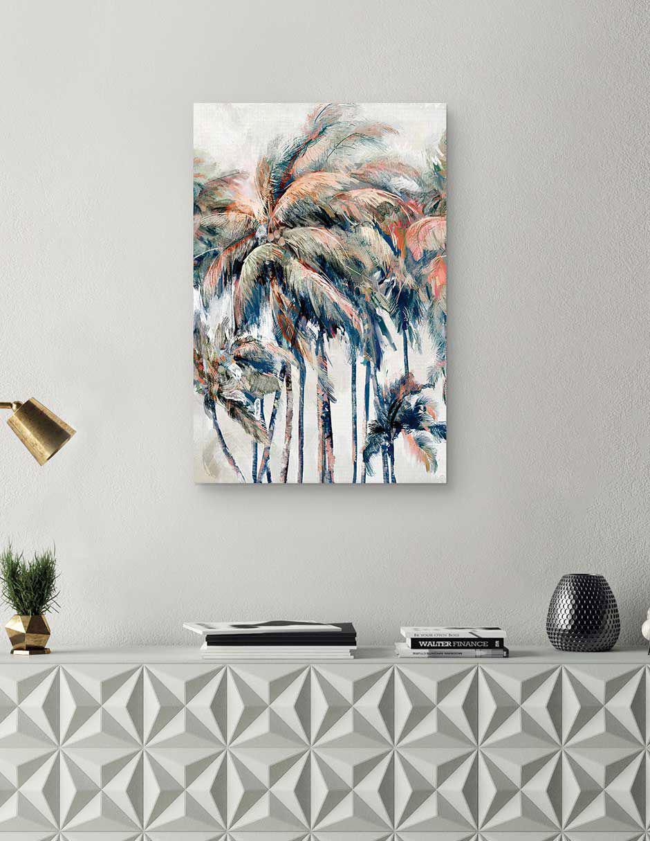Pintura Palmeras de la isla técnica mixta Costa 3