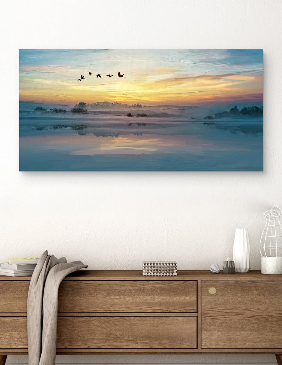 Pintura Dulce escape técnica mixta Paisaje 3