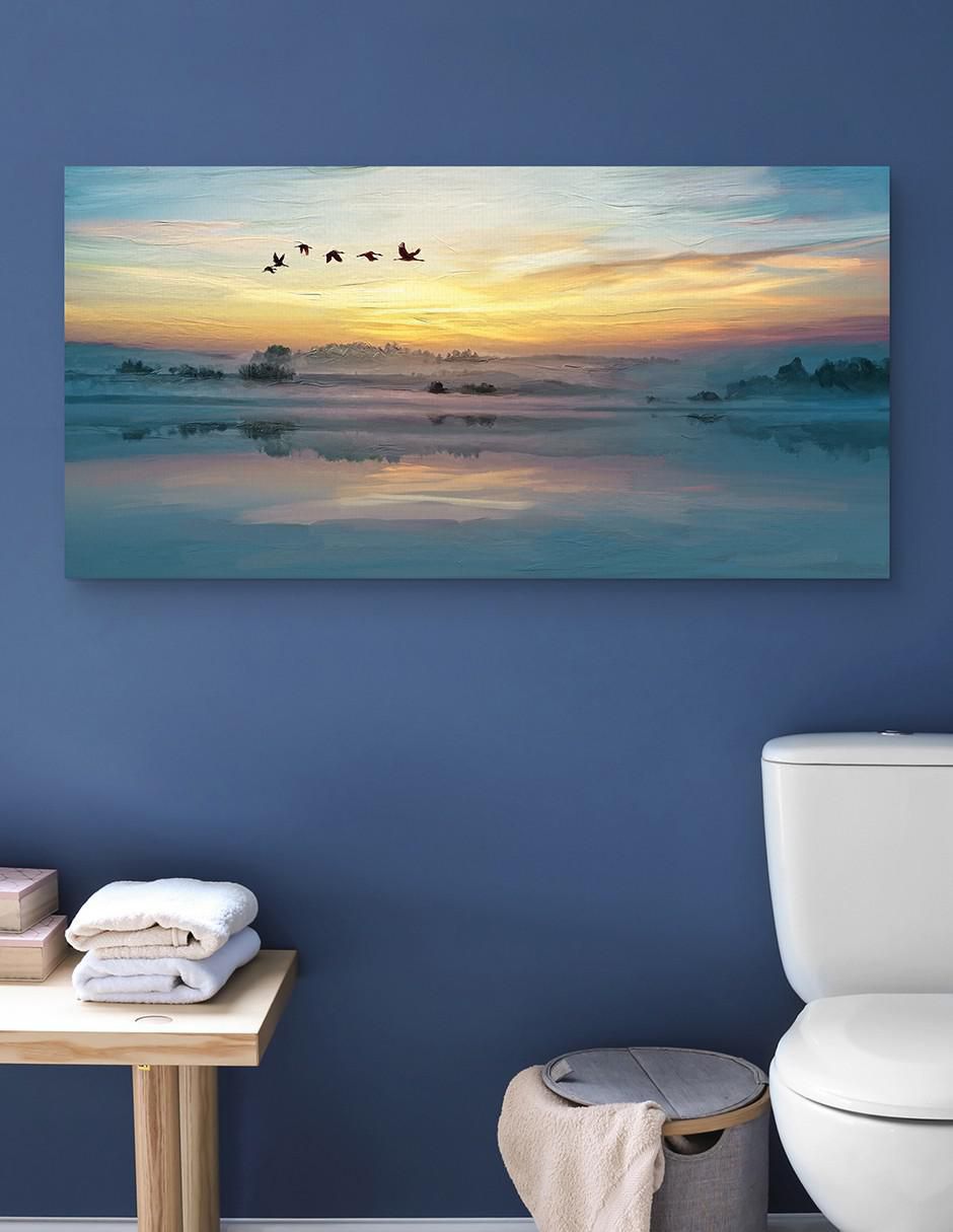 Pintura Dulce escape técnica mixta Paisaje 4
