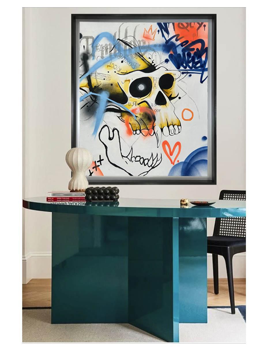 Pintura técnica acrílico Calaveras 3