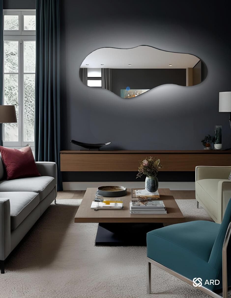Espejo irregular Decorativo de pared con luz led Luminous Cloud 5