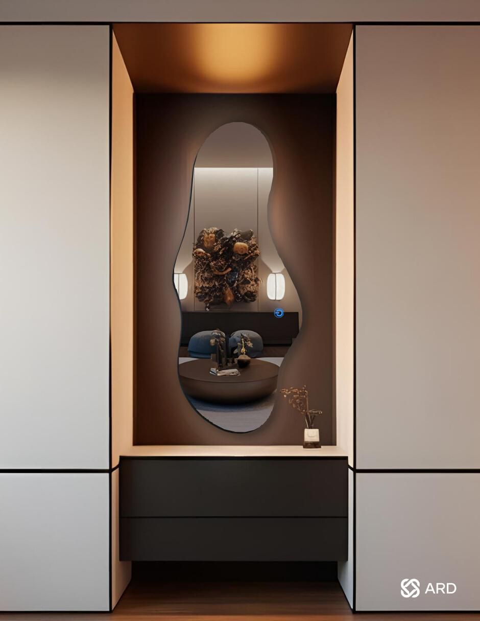 Espejo irregular Decorativo de pared con luz led Luminous Cloud 6