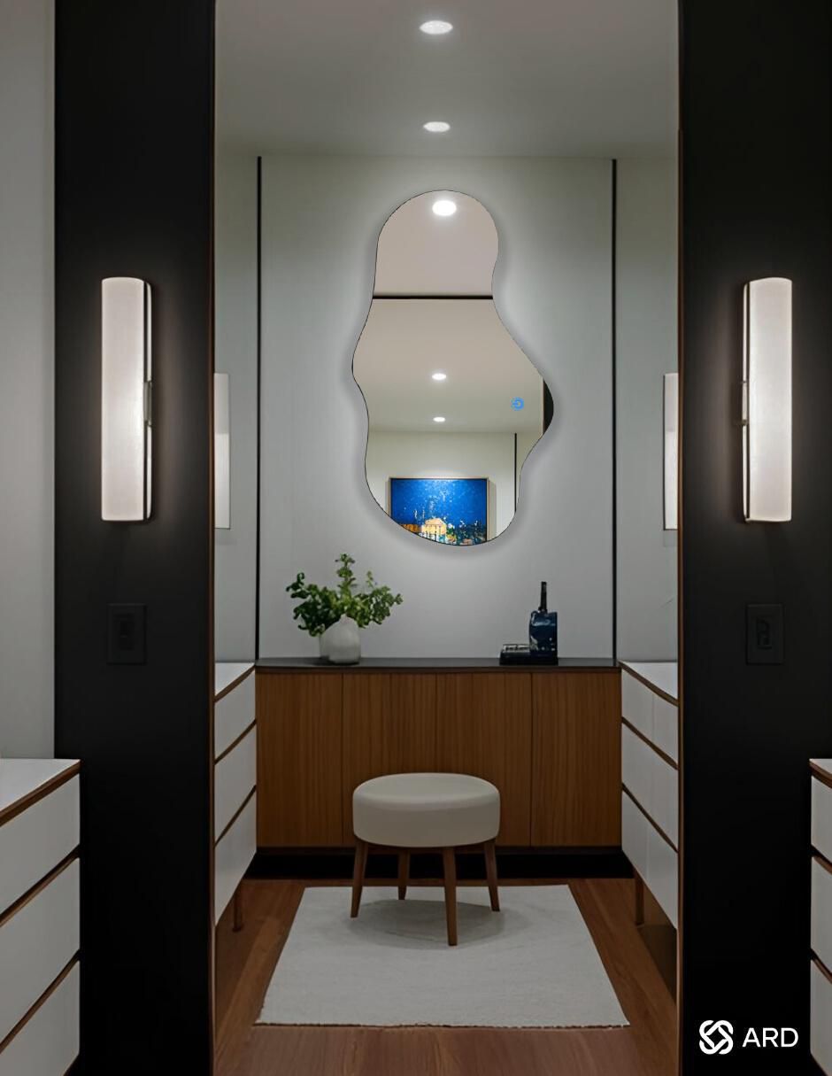 Espejo irregular Decorativo de pared con luz led Luminous Cloud 6