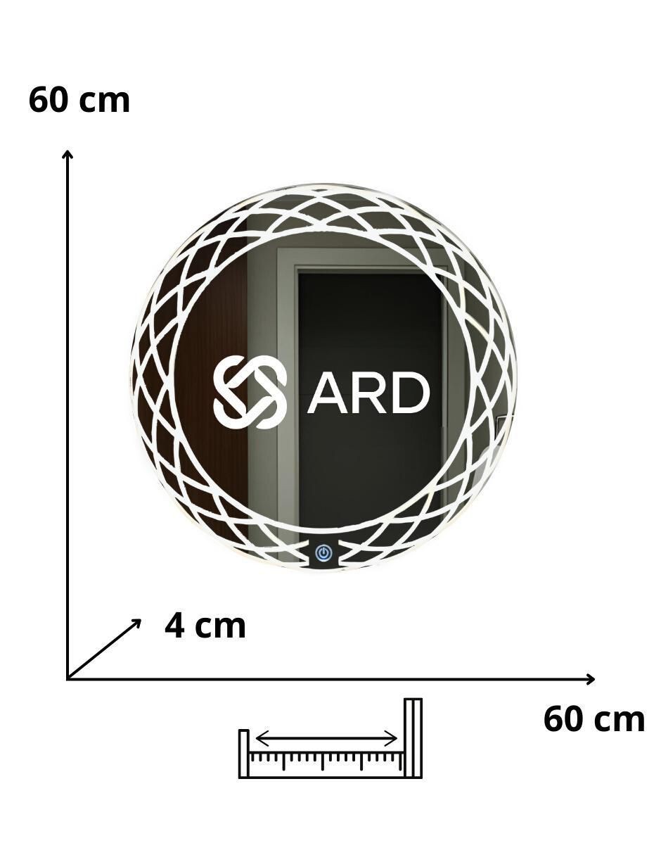 Espejo redondo para baño con luz led Luminous Glass Mirage 9