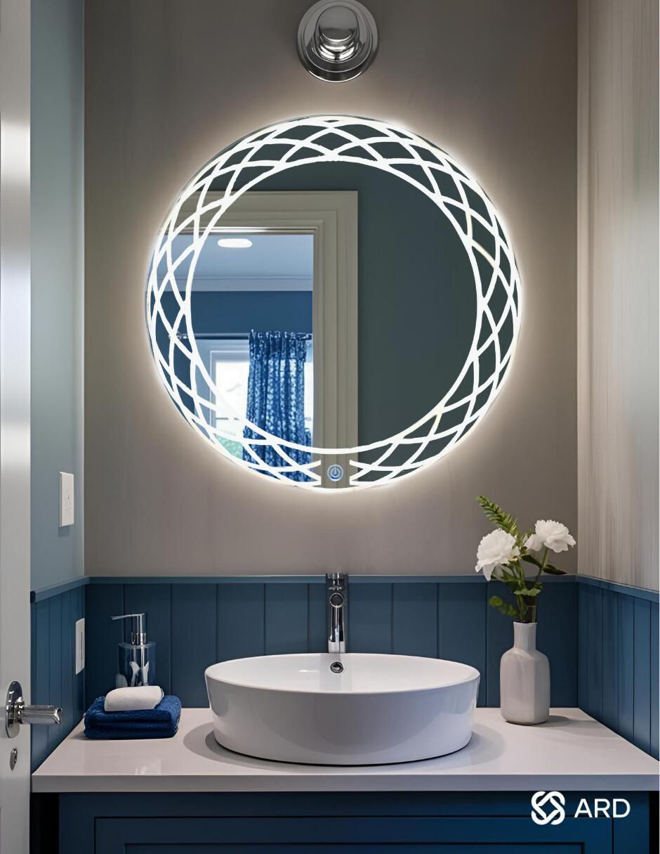 Espejo redondo para baño con luz led Luminous Glass Mirage 7