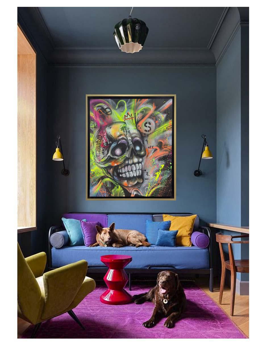 Pintura El Don técnica mixta Calaveras 5