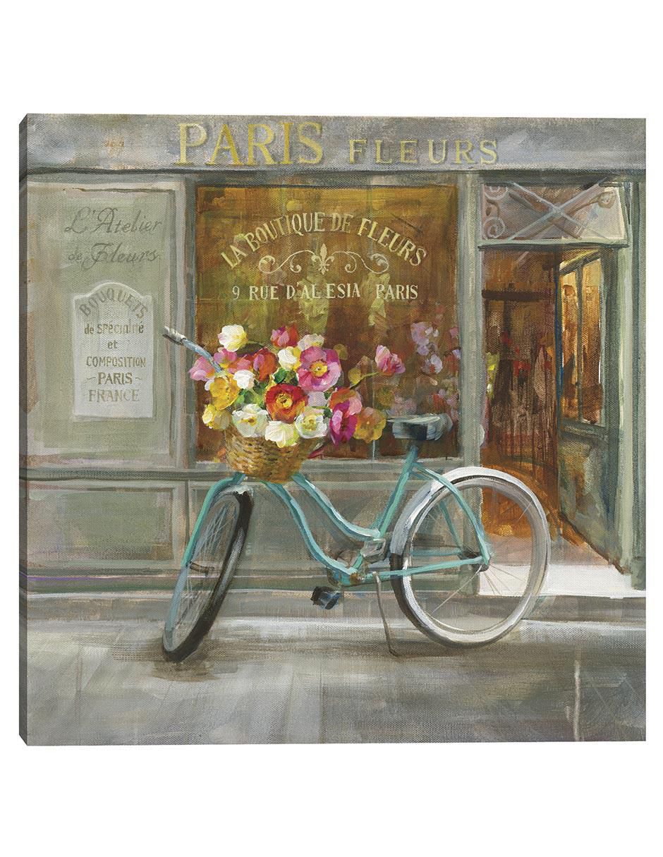 Pintura Floristería Francesa técnica mixta Paisaje