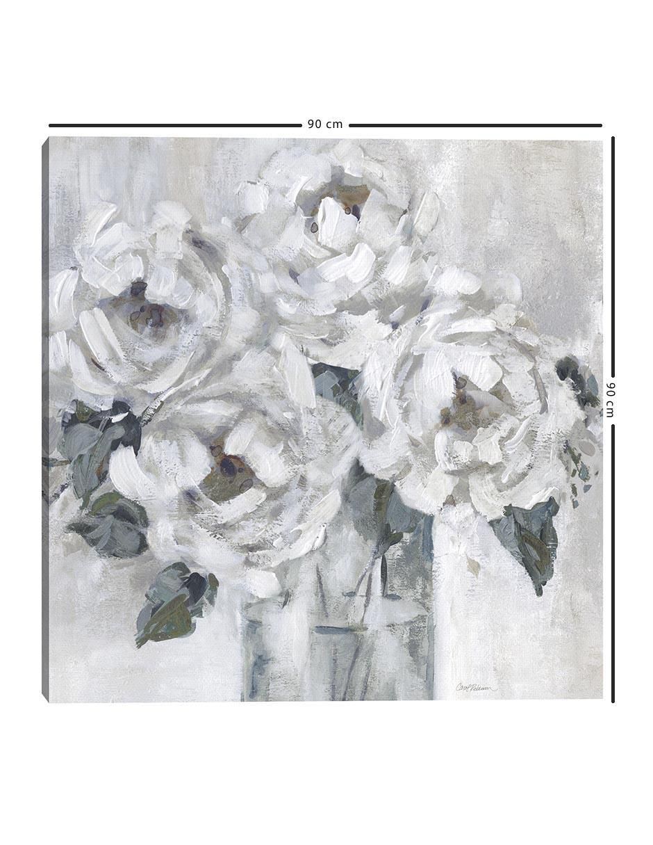 Pintura Peonías sombreadas técnica mixta Floral 5