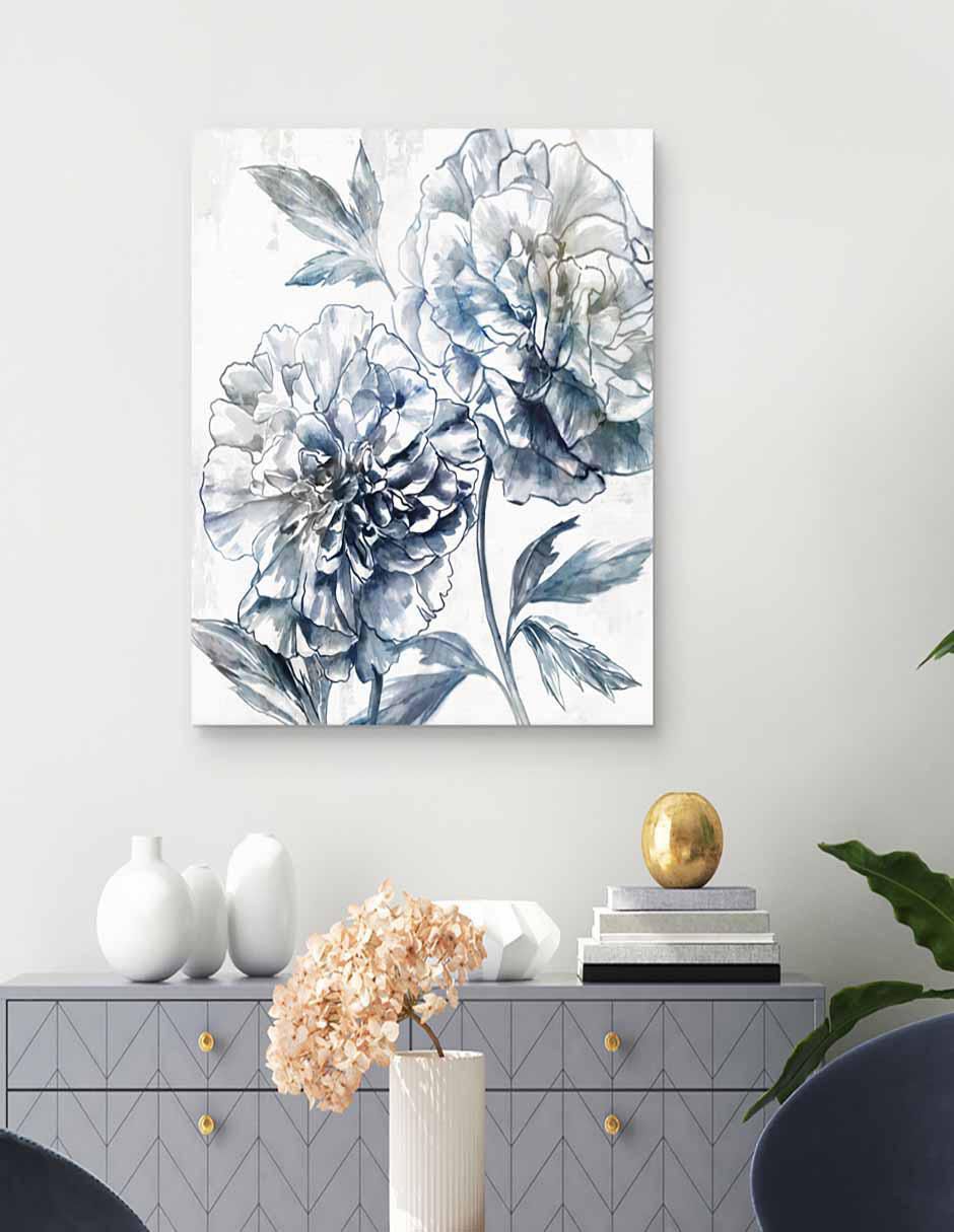 Pintura Peonía Japonesa I técnica mixta Floral 2